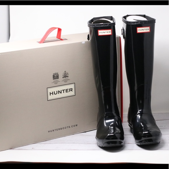 Hunter Shoes - Hunter Women’s original back adjustable gloss